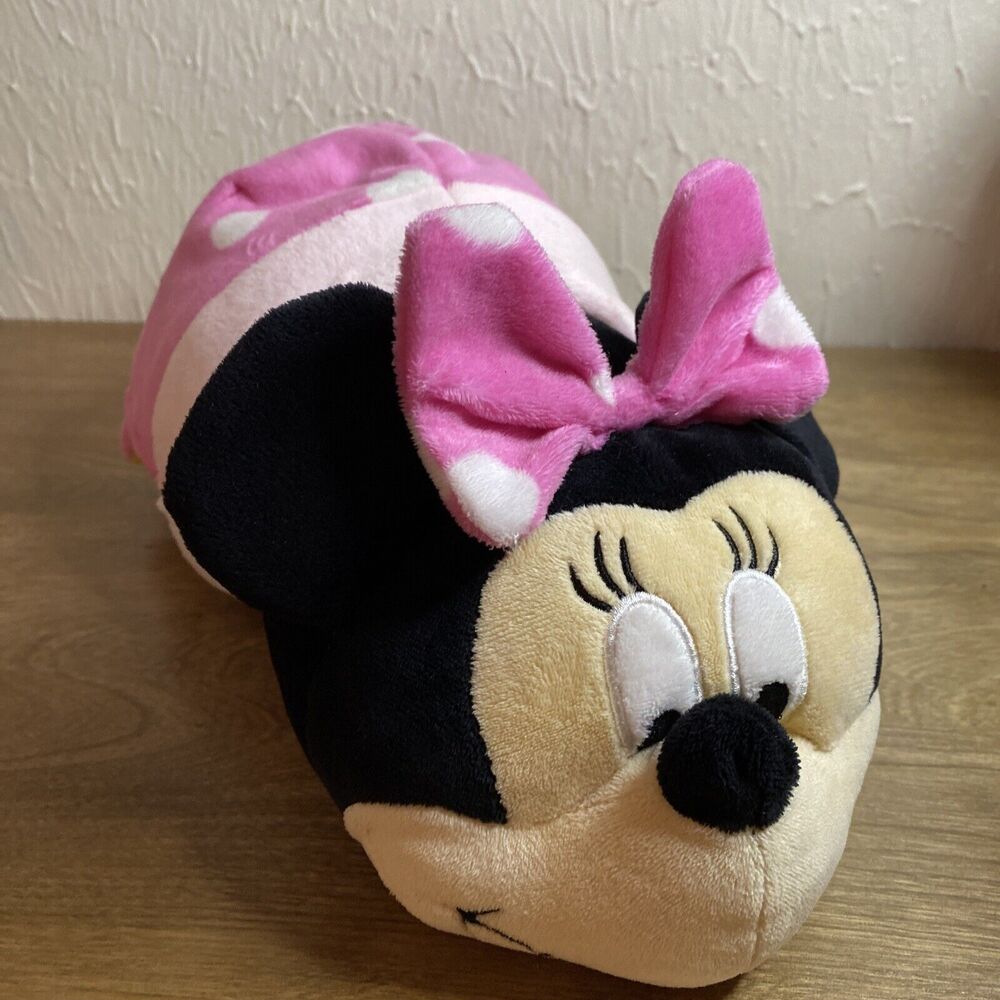Disney Flip A Zoo Mickey Mouse to Minnie Mouse Flipazoo 14" Plush 2 In 1